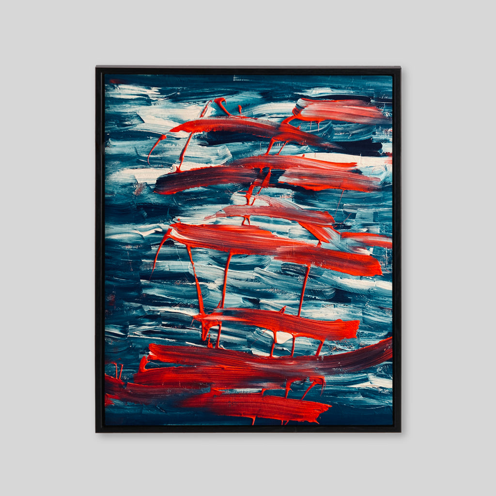 Energy wave wall canvas