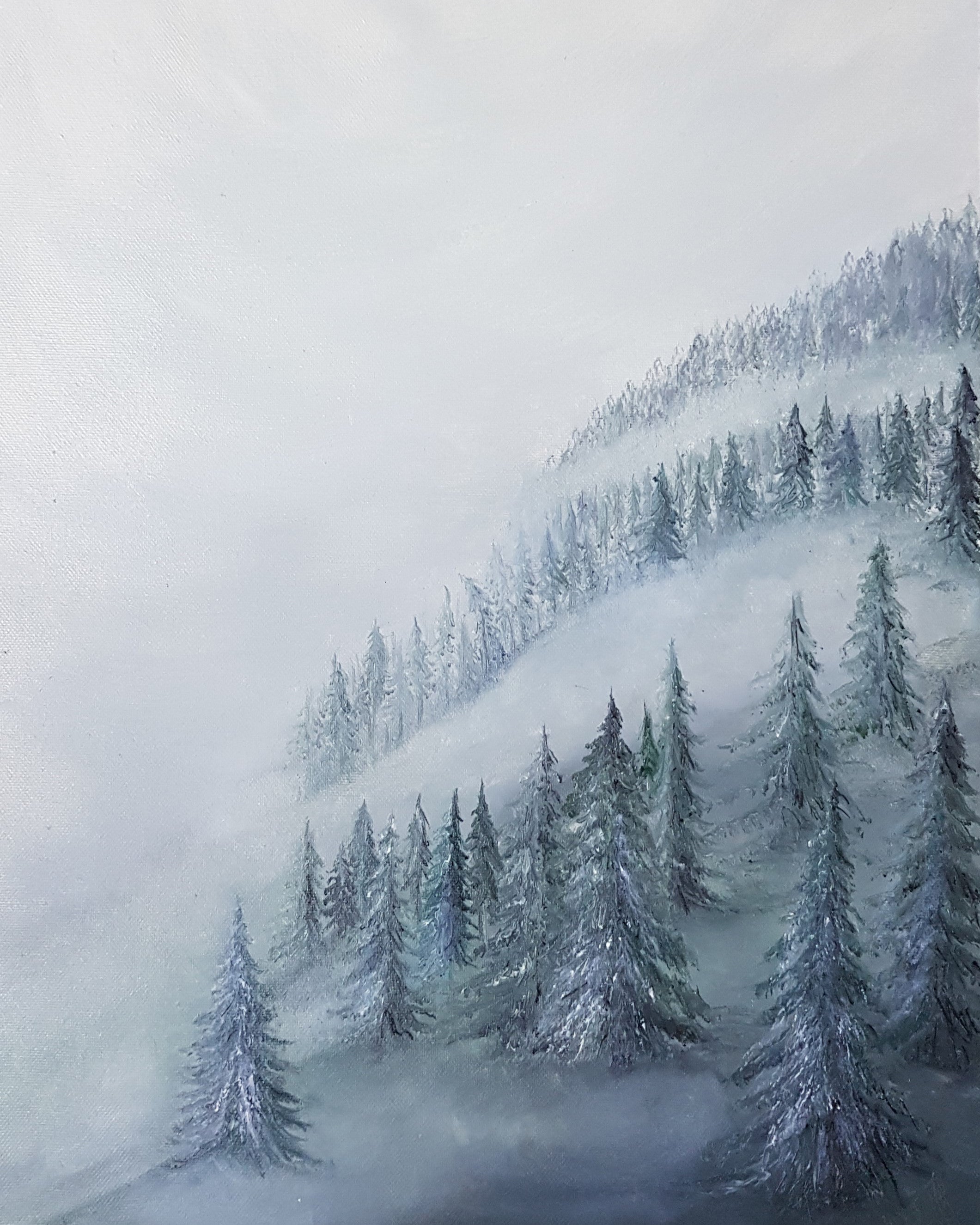 The Mist Wall Canvas