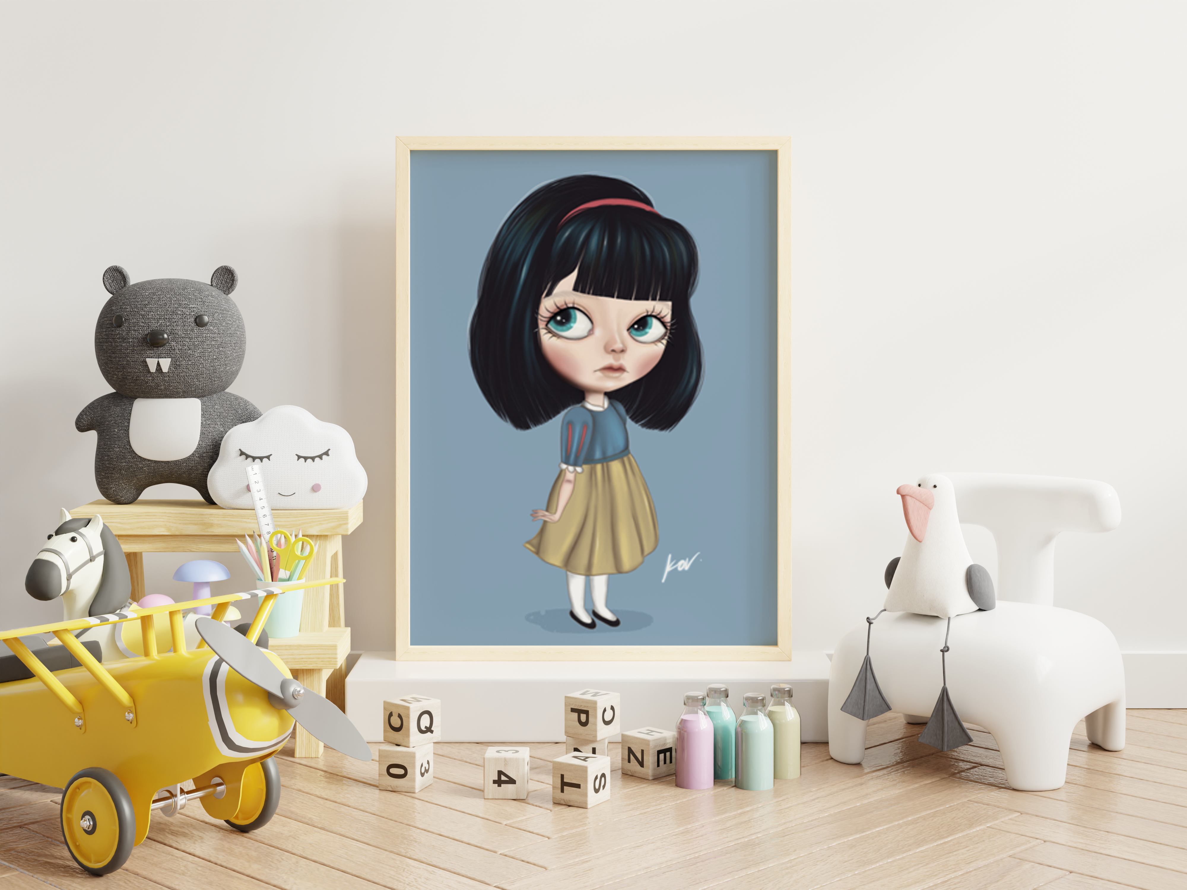 Snow White Wall Canvas